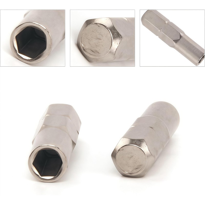 Alriedy Pack of 2 6.35 mm to 4 mm Hex