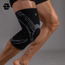 Elastic High Compression Non-slip Sports Knee Brace for Patellar Tendon Support Men's White Two Pieces + XL Size 80.00 Kg-100.00 Kg 10ea