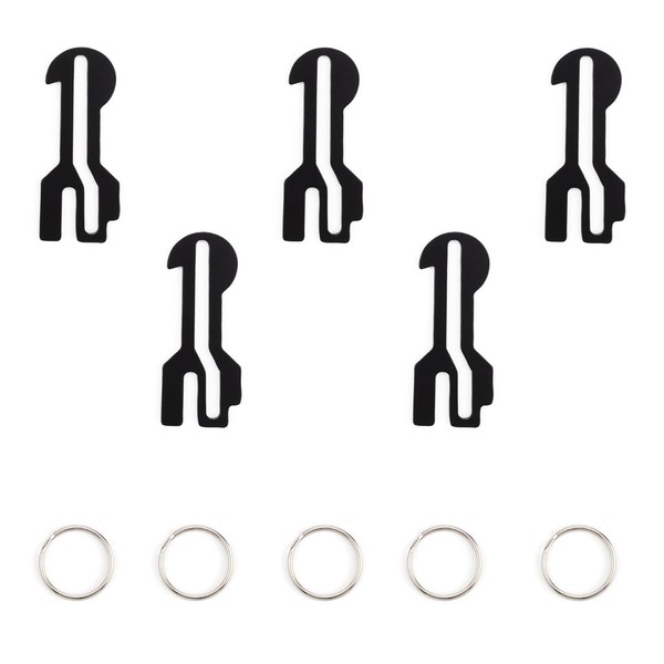 0XBIT Shopping Chip Key Chain, 5 Pieces Chip Shopping Trolley,