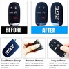 QZXIAOGU for Dodge Keychain with Soft Silicone Protection Key Case