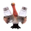 3-Piece Pelican Salt & Pepper Shaker Holder, Nautical Kitchen Accessory,