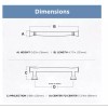 Liberty P43474W-BZM 3 3/4" Flared Edge Cabinet Drawer Pull Matte