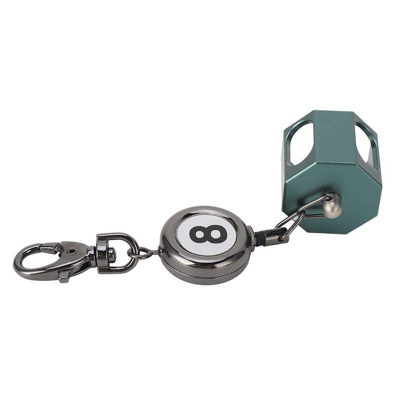 Retractable Billiards Pool Cue Chalk Holder Retractable Drawing Belt Clip