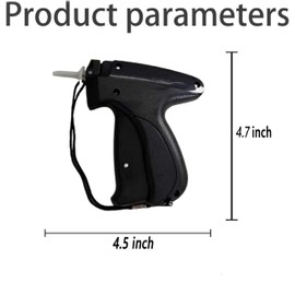 Quick Clothing Fixer, Micro Stitch Gun for Clothing, Handheld Sewing Machine, Hemming Gun, Mini Quick Repair Garment Sewing Machine, Suitable for Fixing Labels, Non-Fine Sewing (Black)