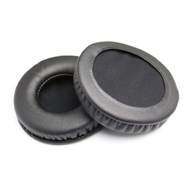 Vaguelly 1 Pair Comfortable Headphone Pads Round Earphone Covers for Headphones Replacement Sleeves Noise Isolation Black