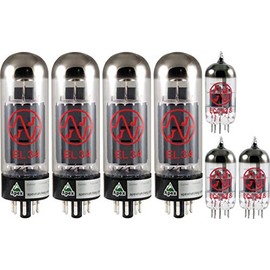 JJ Electronic 100W Tube Set, 3x 12AX7-S, 1x EL34-JJ-MQ (Apex Matched, 4x EL34-JJ), Guitar Amplifier Tubes