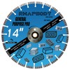 RHAPSODY 14 Inch Diamond Concrete Saw Blade, Turbo Segmented General