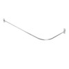 Utopia Alley Aluminum Rustproof L-Shaped Corner Shower Rod, Chrome