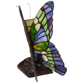 Chloe Lighting CH09B221NL 5-Inch Wide 1-Light Tiffany-Style Butterfly Light