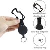 VEGCOO 4 Pack Retractable Keyring, Heavy Duty Lanyard Keyring, Extendable