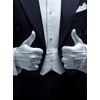 SATINIOR SATINIOR 6 Pairs White Gloves Uniform Gloves Parade Costume