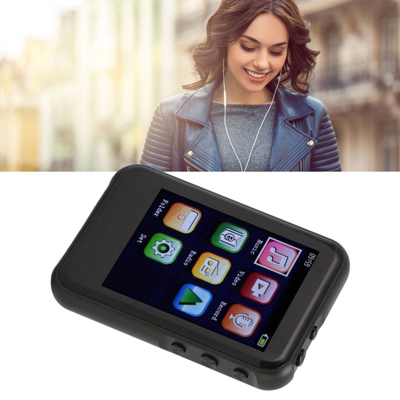 1.5 Inch Portable MP3 Player Capacitive Touch Control AI Noise