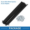 A ABSOPRO Bicycle Spokes 12G 220mm Length Bicycle Wheel Spokes