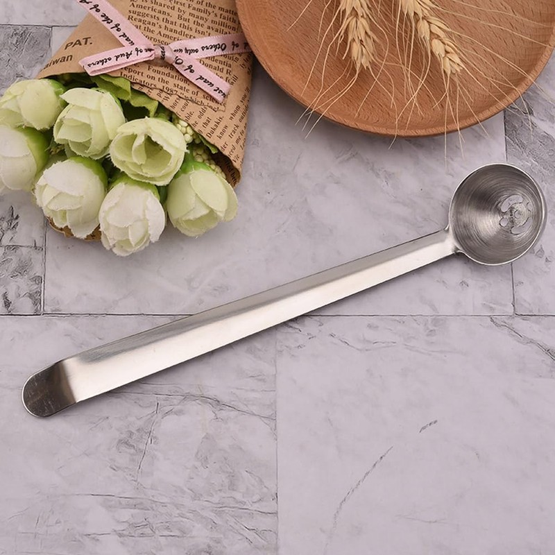 Olive Spoon, Strainer Stainless Steel Cherry Spoon with Drain Hole