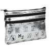 Mah Jongg Direct Silver Pattern 3-Zipper Purse, Holds 2024 Card,