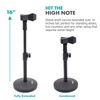 Movo TMC-5 Heavy Duty Desktop Microphone Stand with Weighted Round