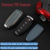 Syodiesn for Ford Key Fob Cover Soft TPU with Keychain