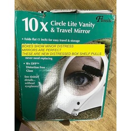 Upper Canada Soap Floxite Circle Lite Vanity & Travel 10x Espejo de aumento