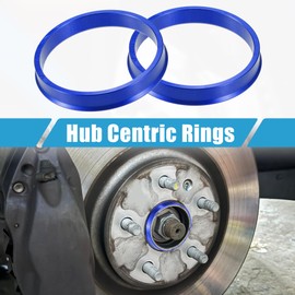 A ABSOPRO Car Hub Centric Rings OD 73.1mm to ID 66.1mm Hub Centric Rings Wheel Bore Center Spacer Aluminum Alloy Blue (Set of 4)