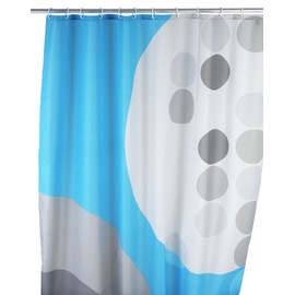 Wenko 20057100 Shower Curtain Textile Anti-Mould 180 x 200 cm Art Deco Motif