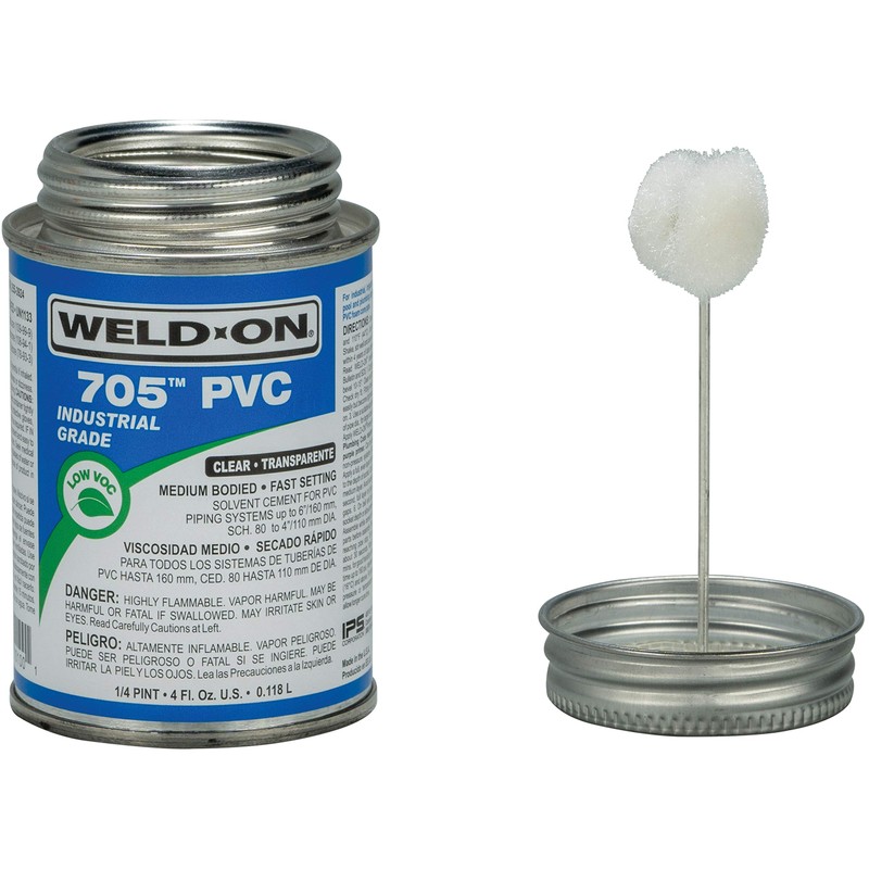 Weld-On 10100 705 Industrial Grade PVC Medium-Bodied High Strength Solvent