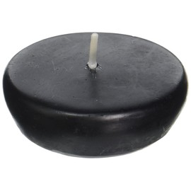 Zest Candle 24-Piece Floating Candles, 2.25-Inch, Black
