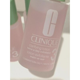 Clinique 3x Clinique Clarifying Lotion 3 Combination Oily  Travel Size 1oz /30 ml each
