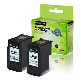 GREENCYCLE Remanufactured PG-240XL 240 XL Ink Cartridge Compatible for Canon PIXMA MG3520 MG4220 MG3220 MG2220 MX392 MX432 MX452 MG3522 MX MG Series Printers (Black, 2 Pack)
