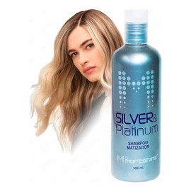 Shampoo Matizador Silver Platinum Moreshine by Gaero Shop | 500 ML | para Cabellos Canosos o con Luces…