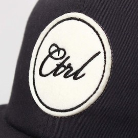 UNDERCONTROL Flat Brim Strapback Adjustable Trucker Cap Snapback for Unisex Hat Circle Ctrl Soft Charcoal