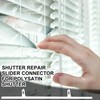 Ribbonlic 10 Pcs Shutter Repair Slider Connector Plantation Shutter Repair