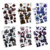 AuriicLeaf Gothic PET Scrapbook Stickers Set, 12PCS Pre-Cut Ephemera for