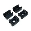 Nylon Cable Tie Base Bracket Screw Mount Black 50 4.8mm