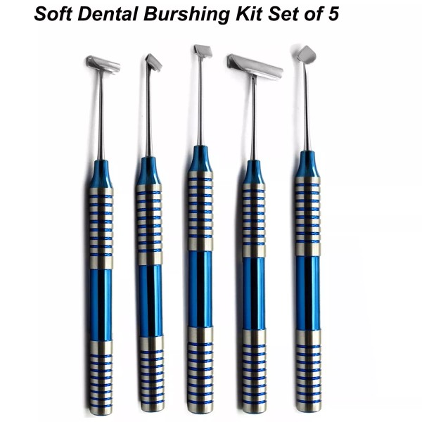 MEDSPO Set Of 5 Soft Brushing Kit Dental Implant Lingual