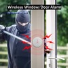 Wsdcam Glass Break Sensor Alarm 125dB Ultra-Slim Wireless Glass Break