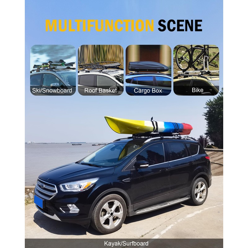 EZREXPM Cross Bars Roof Rack Fit for GMC Terrain 2018