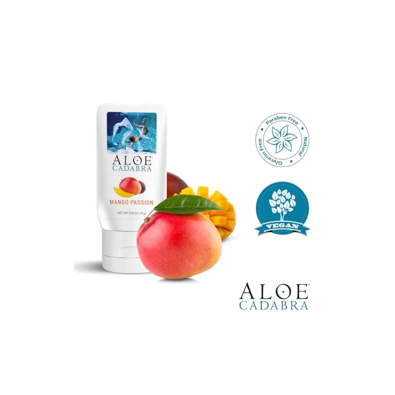 Lubricante personal con sabor a Aloe Cadabra, Mango, Paquete con