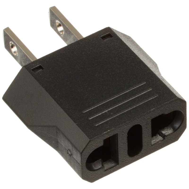 Ckitze US-2PC European to American Outlet Plug Adapter (2PCS)
