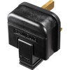 Heavy Duty Rubber 3 Pin Plugs, UK Plug 13A [Black],