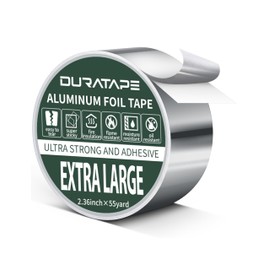 Aluminum Foil Tape,2.36 inch x 55 Yards-165FT (3.9 mil), Duct Tape, Heat Resistant, Insulation Tape for HVAC, Metal Repair, Heavy Duty Tape for Ductwork, Dryer Vent (2.36 inch x 55 Yard)