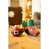 Petface Claus the Bauble, Latex Christmas Dog Toy with Built-In