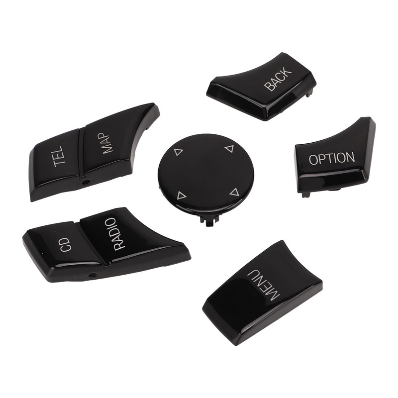 6pcs Multimedia Control Button Multifunction Piano Black Plug and Play