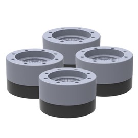Bestgle 4 Pcs Washing Machine Support Foot Pads Shock and Noise Cancelling Washer Supporting Kit Washer and Dryer Antivibration Anti Walk Anti Slip Pads Washer Machine Stand Stabilizer Tool