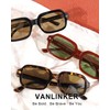 VANLINKER Retro Square Polarized Sunglasses for Women Men Vintage Rectangle