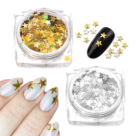 WENJLYJ Chrome Nail Powder,Holographic Highly Pigmented Chrome Powder,Metallic Glitter Nail Powder Magic Art Mirror Effect Makeup Powder,Titanium Alloy Chrome Powder(20)