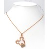 Mickey Pendant Necklace with Gems for Women & Girls (Rose