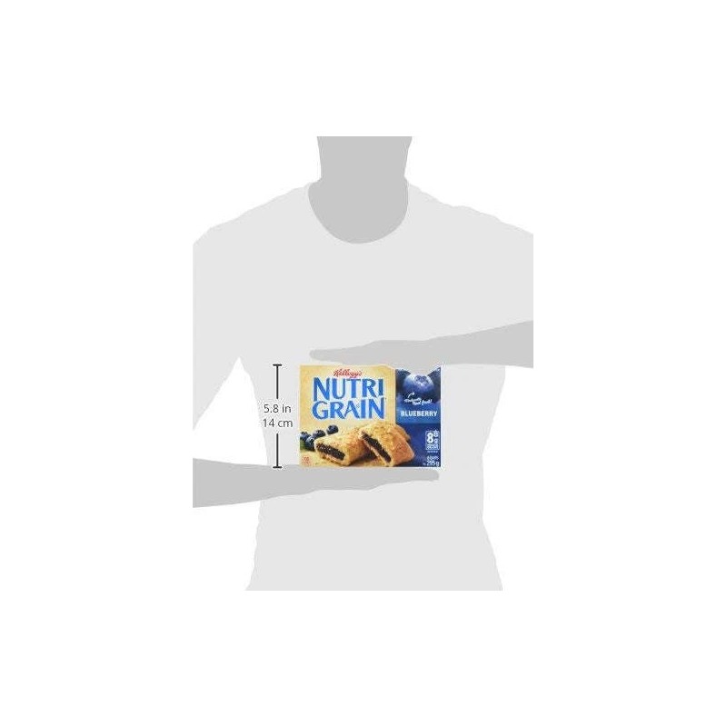 Nutri Grain Kellogg's Nutri Grain Cereal Bars Blueberry, 8 Bars,