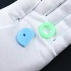 KYC-001 Key Cover, Random Color, Set of 14, Round, Semicircle,