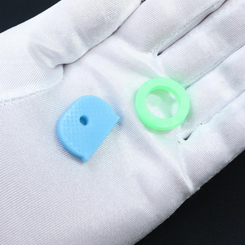 KYC-001 Key Cover, Random Color, Set of 14, Round, Semicircle,