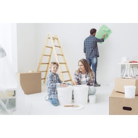 ATERET 4 Gallon White Bucket & Lid - Durable 90 Mil All Purpose Pail - Food Grade - BPA Free Plastic (18 Pack)